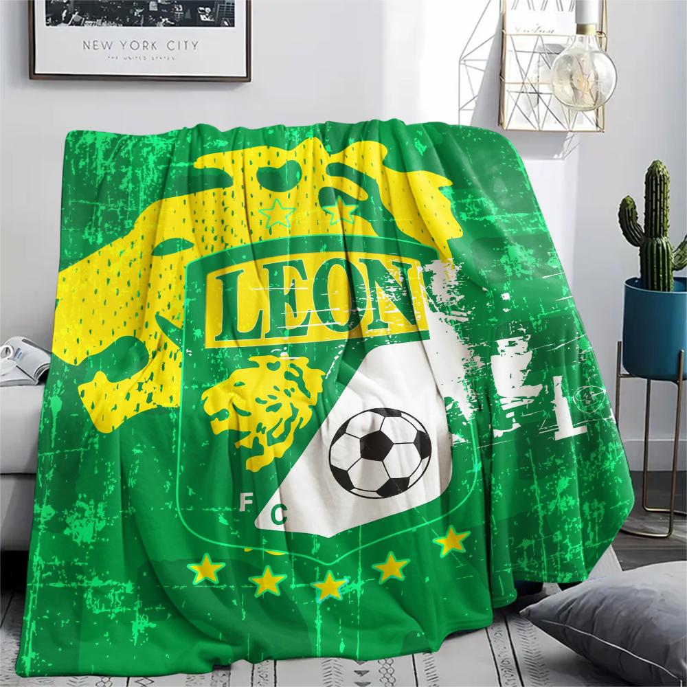 Leon FC,pattern Flannel Blanket, High Quality Comfortable for All Seasons, Home Decor, Warmth and Comfort, Perfect for Gifts.