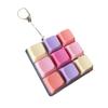 Tastatur Fidget Schlüsselanhänger 9 Tasten Tragbar Clicker Sensorisches Spielzeug für Teenager Erwachsene Büro Zuhause