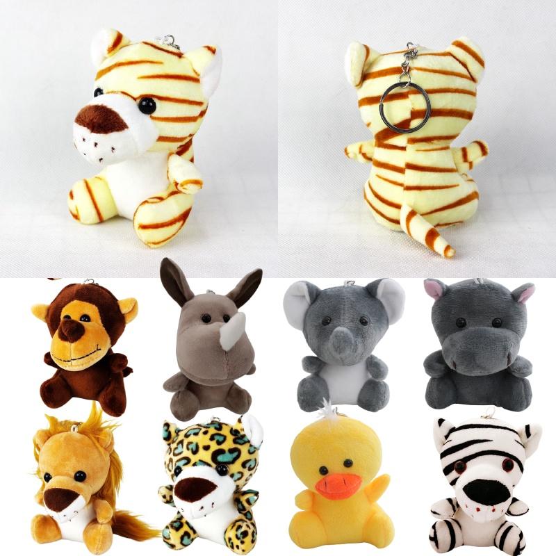 Großhandel mit Greifautomaten-Plüschtieren aus Waldtier-Materialien (10 cm), Tiger und Löwe (Plüschtiere), Schlüsselanhänger, Dekorationen und Accessoires aus Plüsch, PP-Baumwolle, individuell gestaltbar)