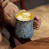 High Value Ceramic Coffee Cup Retro American Latte Latte Afternoon Tea Cup Large Capacity Water Cup