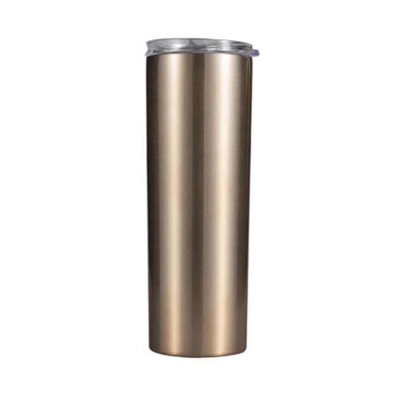 20oz Stainless Steel Insulated Slim Cup with Solid Color and Logo Printing.