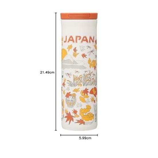 STARBUCKS Tumbler Coffee Japan Limited Been There Series Stainless Bottle Autumn 473ml Regional Local White Model Gift Brand Christmas