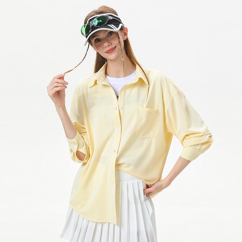 Casual Shirt With Collar, Long Sleeved Shirt, Thin Cut Shirt For Women