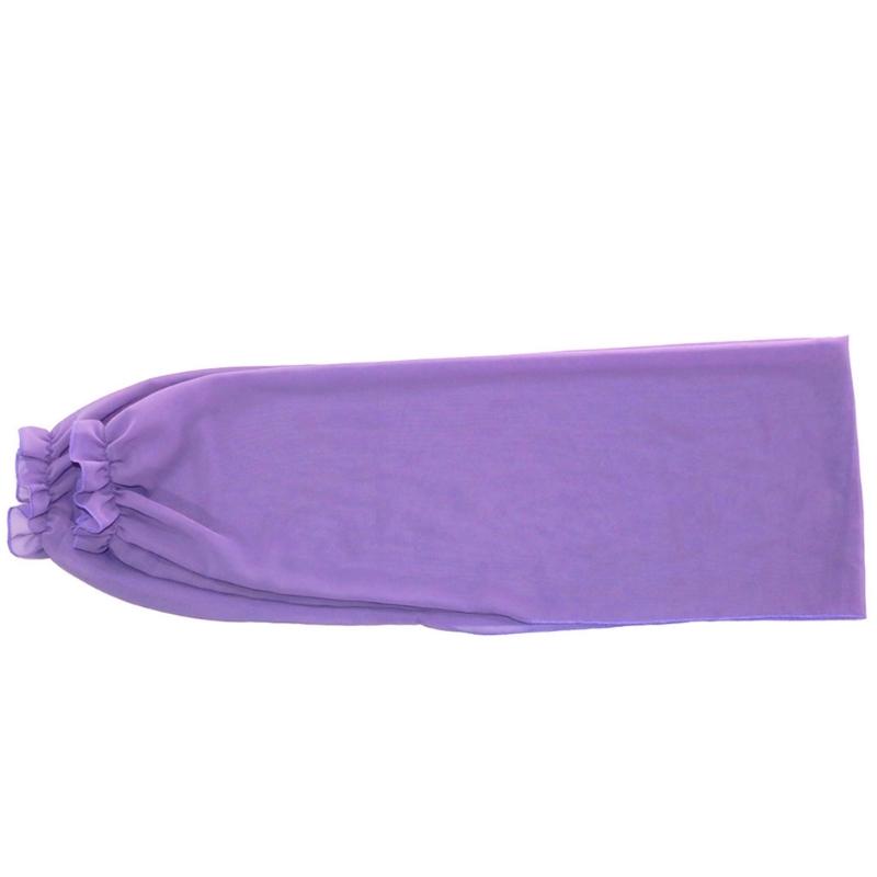Summer Arm Sleeves Shawl Outdoor Sun for Protection Cuff Solid Color Dacron Shawl for Driving Beach Hiking Cycling