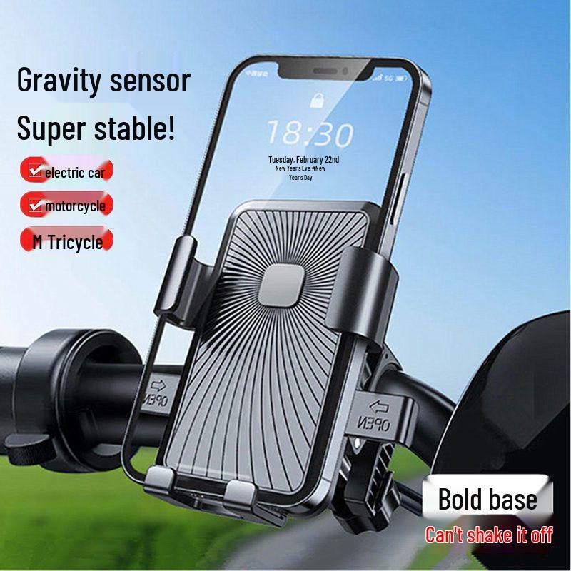Shockproof Bicycle Phone Holder Mount for Mountain Bikes & Electric Scooters