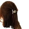 Alloy Rhinestone Small Hair Claw for Women Girls Ponytail Headwear Summer Elegant Shining Hair Grab Clip Hairpins Side Barrettes