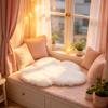 1:12 Scale Miniature Wooden Doll House Bedroom Furniture Model Figurine For Realistic Scene Setting Display Decoration
