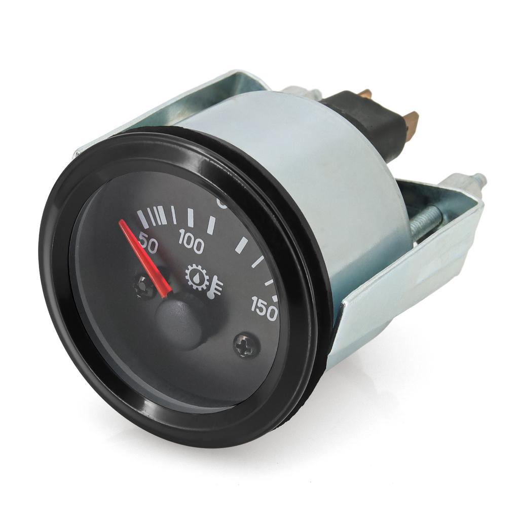 Medidor de Temperatura de Aceite para Coche 24V 2" 52mm Indicador Digital de Temperatura de Agua con LED Amarillo Para Coche Diésel sin Sensor