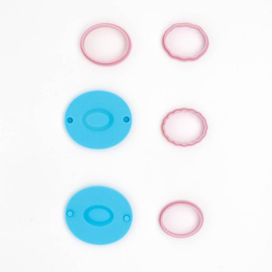 DIY Pendant Making Kit 12Pcs Mini Plate Clay Molds, Earring Molds with Positioning Base, Multi?Shape Polymer Craft Supplies Cutters for Earring,