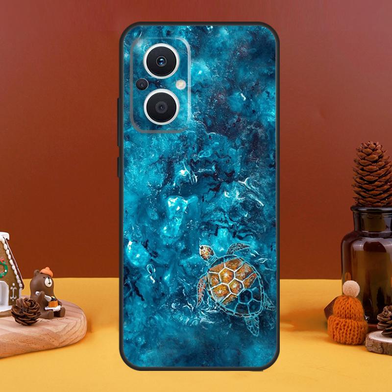 Ocean Sea Turtle Case For OPPO Reno 10 Pro 11 F 4 6 7 8 5 Lite 4Z 5Z 8T OPPO Find X6 Pro X5 X2 X3 Lite Cover