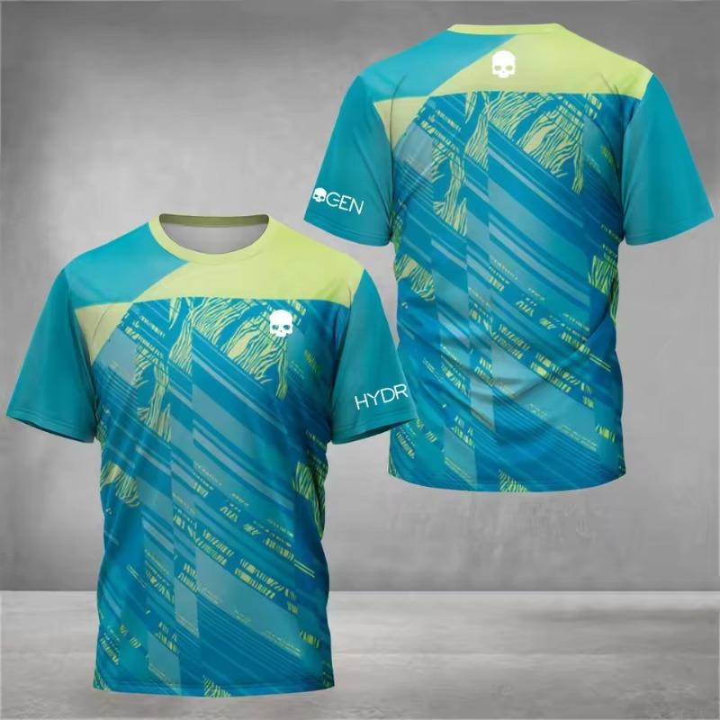 High Quality Unisex Printed Tennis T-Shirt Summer Quick-Drying Badminton T Shirts Casual Loose Men's Short Sleeve Clothing