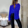 2025 Autumn/Winter European & American Sequin Long Sleeve Turn-Down Collar Sexy Women's Shirt Jacket