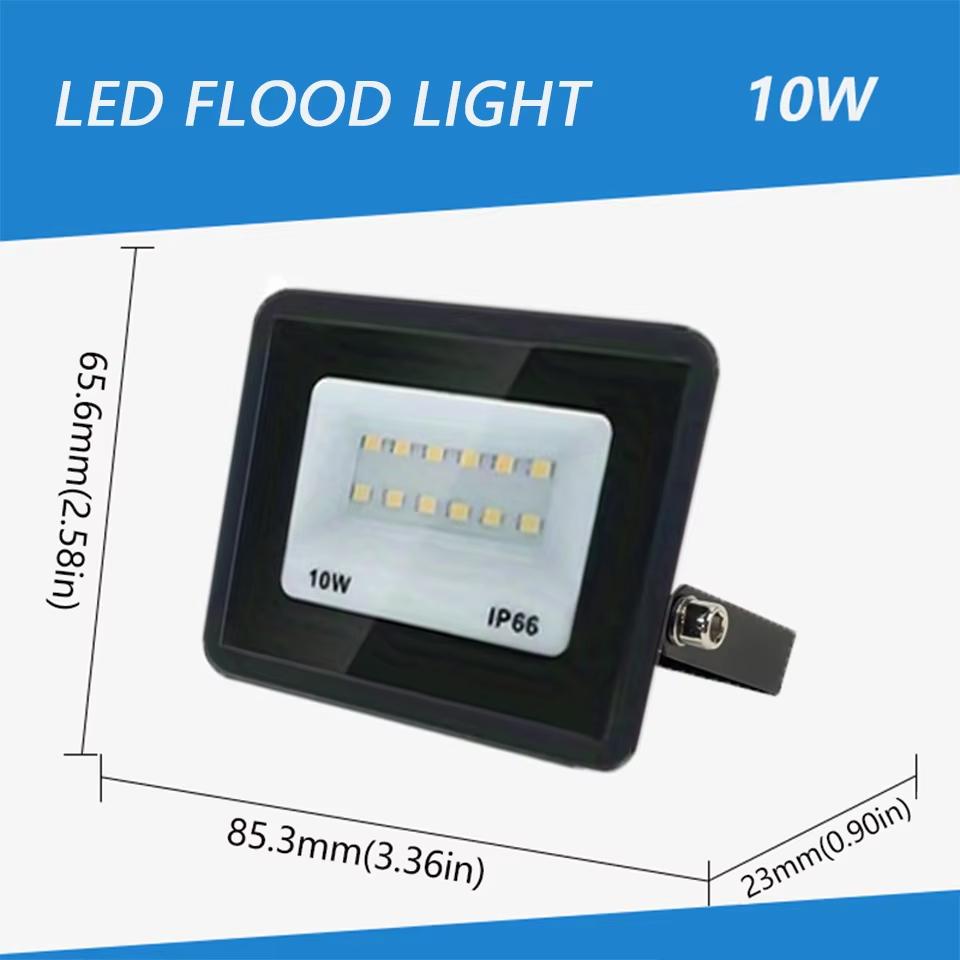 LED Floodlight Outdoor Waterproof AC220/110V 10-300W Courtyard Lamp Super Bright Spotlight Lighting Lamp Outdoor Searchlight