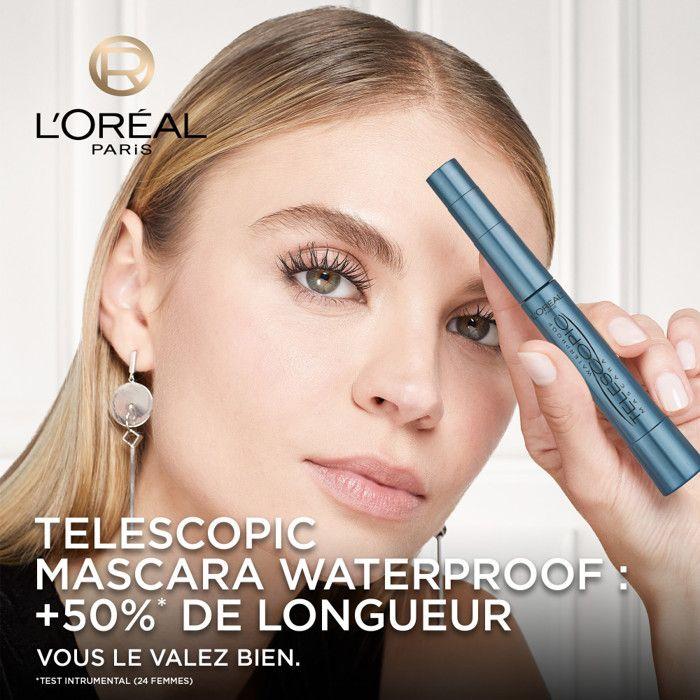 Mascara - L'ORÉAL PARIS - Telescopic - Waterproof - 8.4ml - Noir Intense