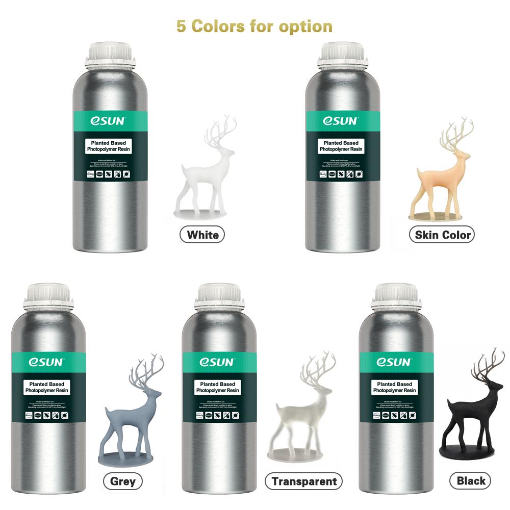 eSUN Plant_based Rapid Resin 405nm LCD UV_Curing Resin Material Low Odor High Toughness Quick