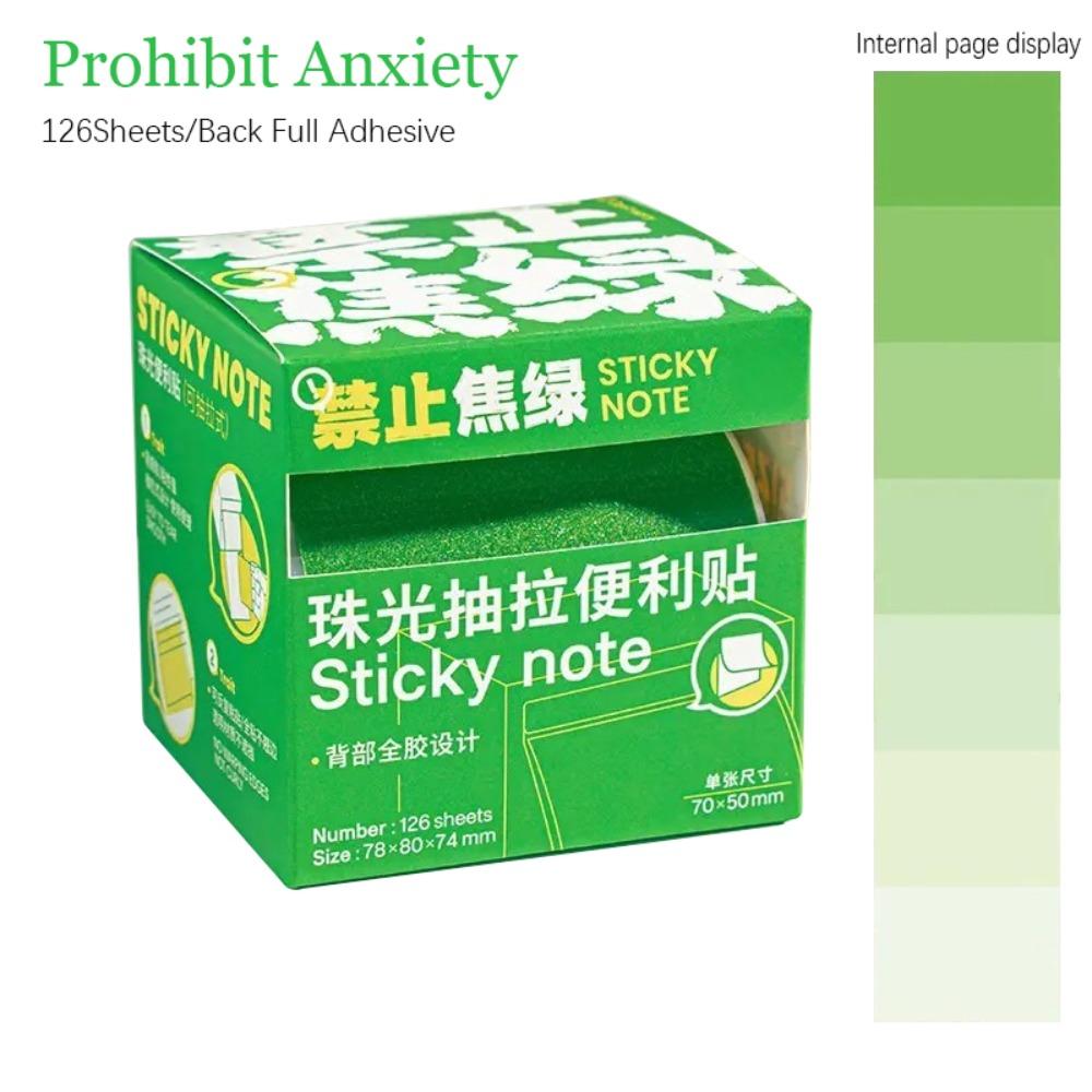 126Sheets Aesthetic Stationery Pull-Out Label Stickers Sticky Notes  School Office