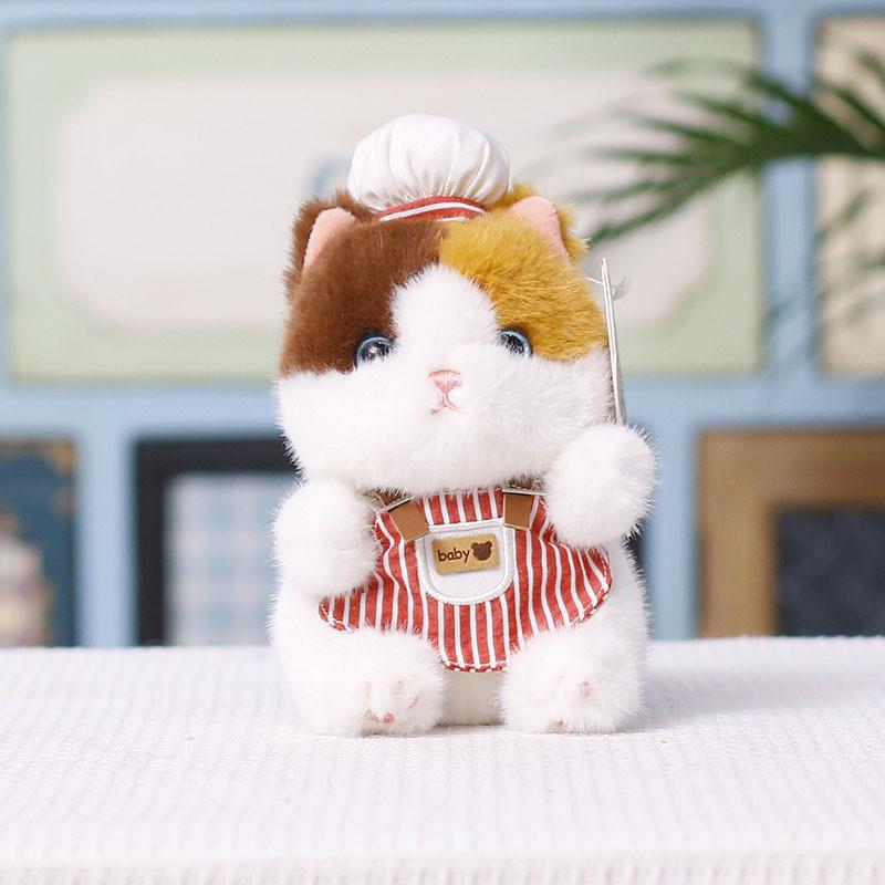 Plush Cat Pendant Cartoon Chef Plush Toy For Kids And Giftgiving