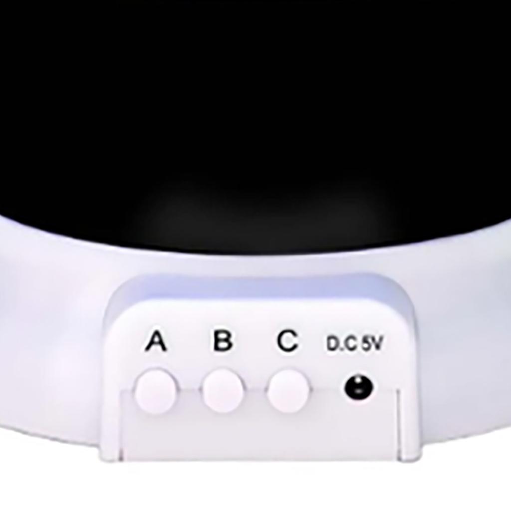 Star Night Light Plastic Metal 13x13x13.5cm Black Romantic Interesting Decorative Practical Star Projector for Home