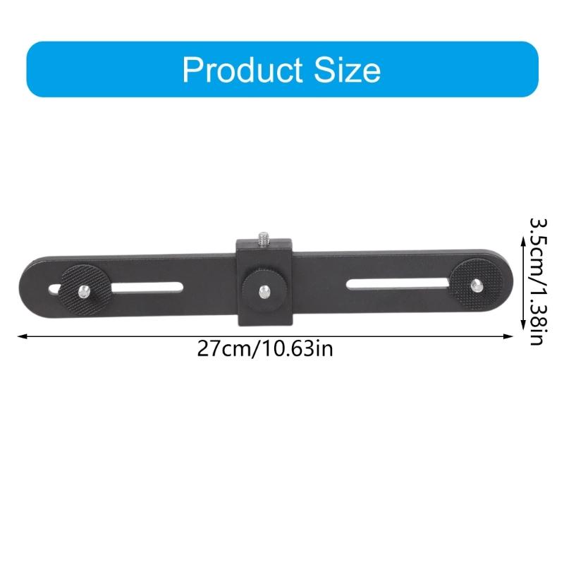 4 Way 1/4inch Female To 4 Male Screw Expansion Base For Smartphone Holder And Studio Equipment
