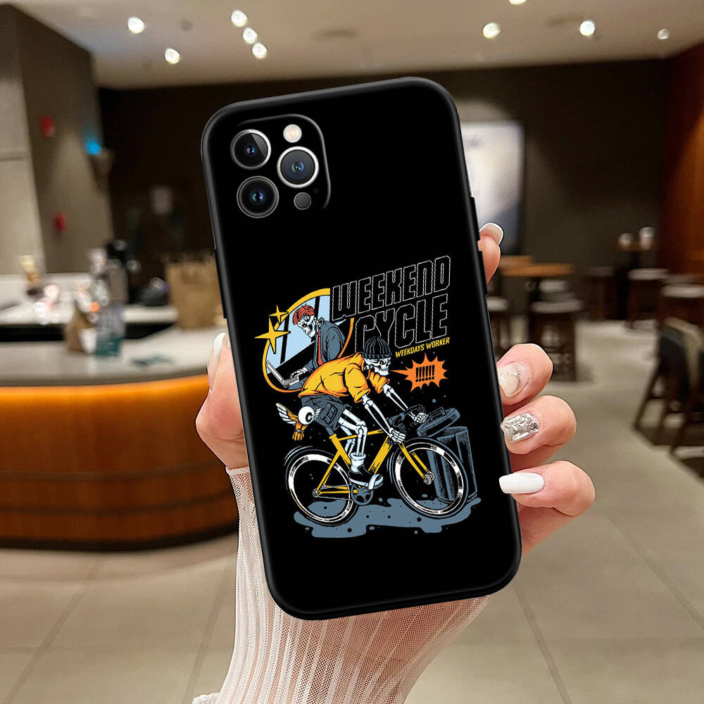 Cycling Bicycle New Phone Case for iPhone 6 6s 7 8 11 12 13 14 15 16 17 16E XS Pro Max XR X SE Air