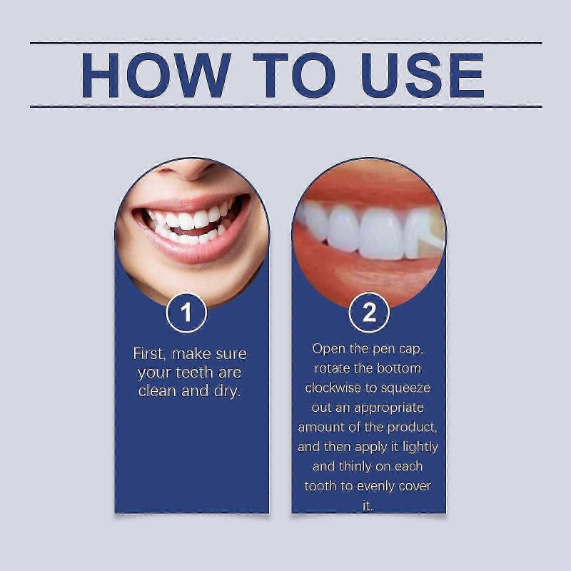 Dental Care Pen for Sensitive Teeth - Brighten, Freshen Breath, Remove Surface Stains, Portable 6ml, Gentle & Easy to Use