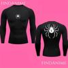 Spider Kompressionslångärmade T-shirts, Phantom Troupe Hunter x Hunter Anime Kompression, Anime HxH Spider Gym Kompressions-T-shirt