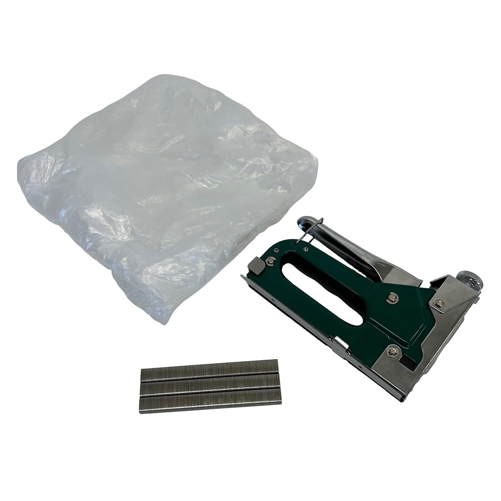 

Motorcycle seat cover replacement Grondman 3D draping staple and waterproof kit, series. [Includes Heavy-duty stapler, core, vinyl.] зелёный