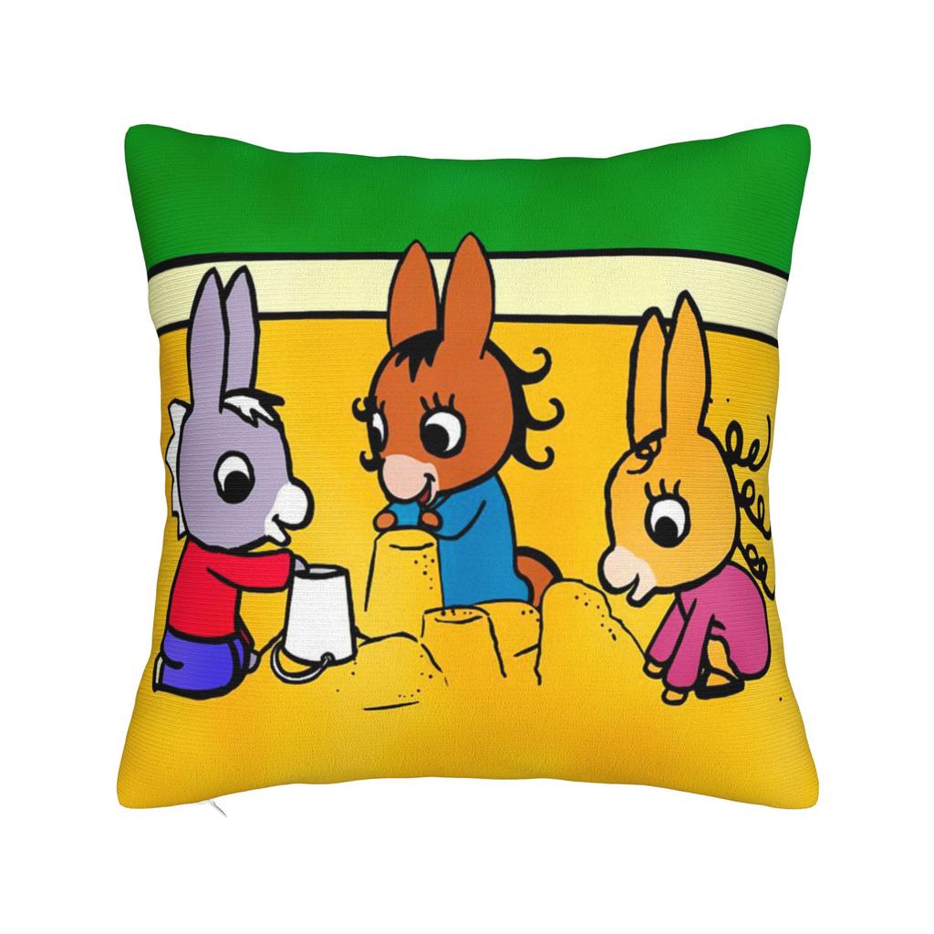 Kawaii Trotro Cartoon Pillowcase Polyester Cushion Cover Decorations Animation Throw Pillow Case Cover Home Zippered 40X40cm
