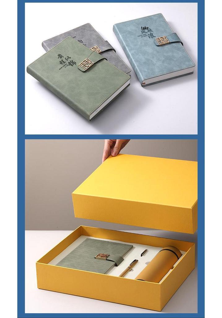 Custom Logo A5 Business Office Notebook Gift Set with 2025 Diary