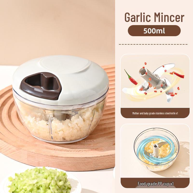 Multifunctional Manual Vegetable Cutter & Garlic Mincer