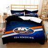 Copripiumino Hockey su Ghiaccio Cartone Animato Piumone Set Biancheria da Letto Copripiumino Morbido e Federe per Adolescenti Bambini Singolo Matrimoniale Queen King