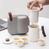 Portable Ceramic Travel Kung Fu Tea Set