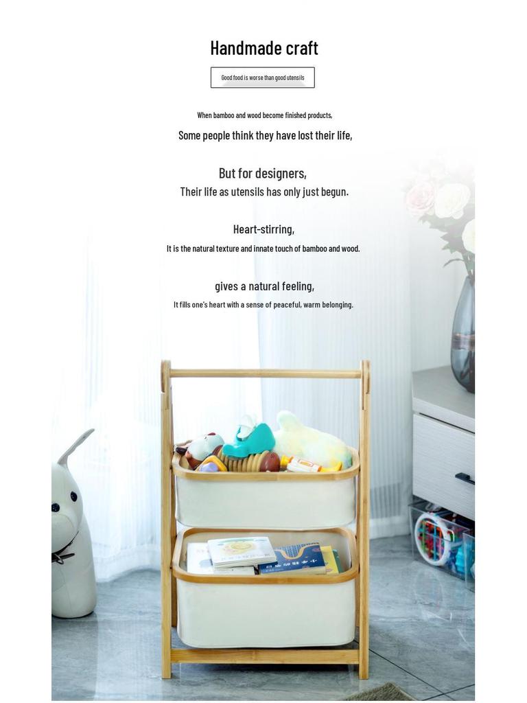 Multi-layer Folding Storage Rack for Bedroom, Living Room, and Bathroom