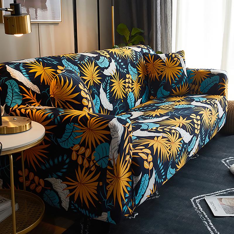 Printed Sofa Slipcover Stretch Sofa Covers For Living Room Pets Kids Chair Couch Cover I Shape Corner Sofa Anti-Cat Scratch