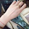 Kajia Tricolor Smooth Index Finger Ring - Classic, Non-Fading, Elegant Women's Hand Jewelry.