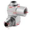 Pneumatic 360 Degree Rotary Joint Swivel Connector Air Quick Coupler Fitting for Industrial Pneumatic Systems with Threaded Ends