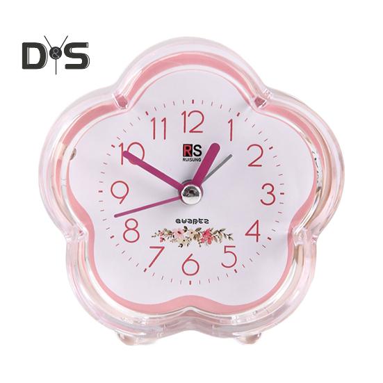 

Будильник Компактный Портативный Функциональный Долговечный Питание от Батареи Современный Бесшумный Будильник Офисные Принадлежности розовый