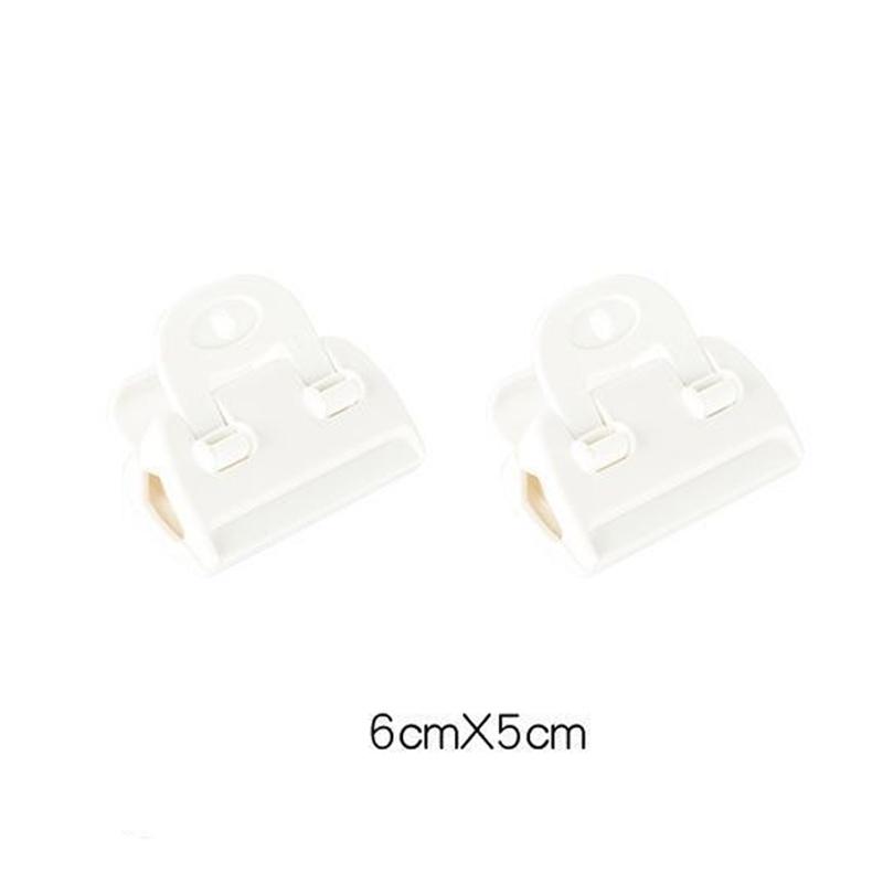 

2 шт. Зажим для герметичных пакетов из толстого пластика с сильной силой зажима, влагостойкий зажим для закусок для домашнего использования, кухонные принадлежности