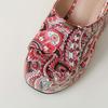 Krazing Pot Mules Polyurethane Spring Summer Size 43 Size 42 Summer Prints Skin Women Platform Women Peep Toe Slip On Sandals