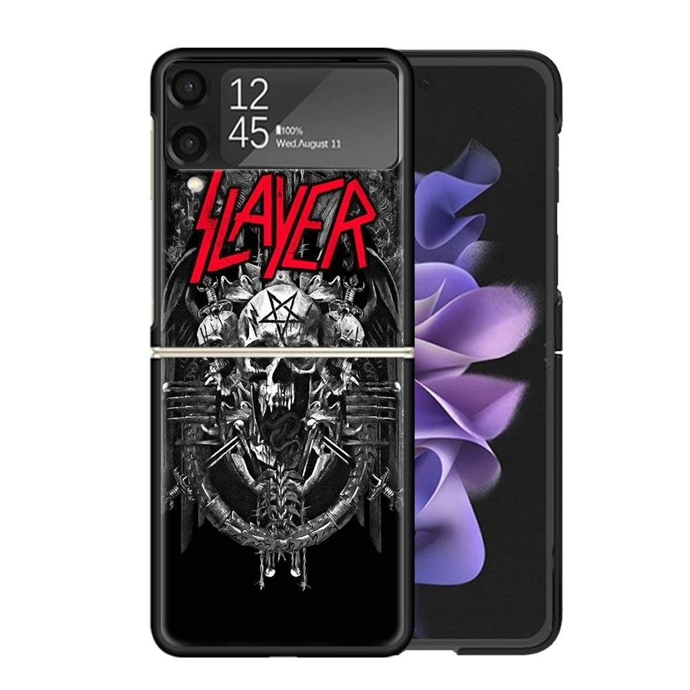 

Slayer Heavy Metal Rock Band Clear Phone Case For Samsung Z Flip 7 6 5 4 3 Galaxy ZFlip7 ZFlip6 ZFlip5 ZFlip4 ZFlip3 5G Print Co Samsung Z Flip 3