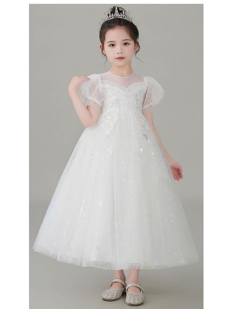 Sommer Mädchen Langes Prinzessin Hochzeits- und Abendkleid