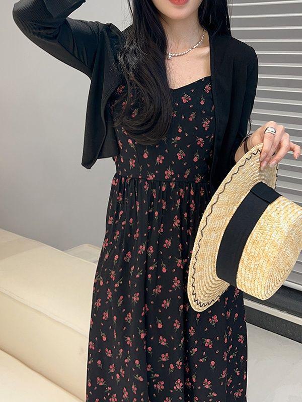 Elegant Petite Plus Size Camisole & French Cardigan Set - 2026 New Style