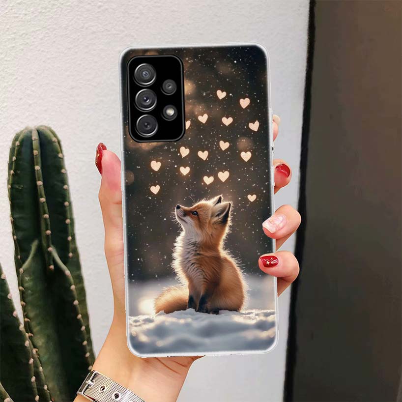 Animal Fox For Samsung Galaxy A16 A15 A14 A13 A56 A55 A54 A53 Phone Case A36 A35 A34 A33 A26 A25 A24 A23 A05S A04S A03S A15 A14