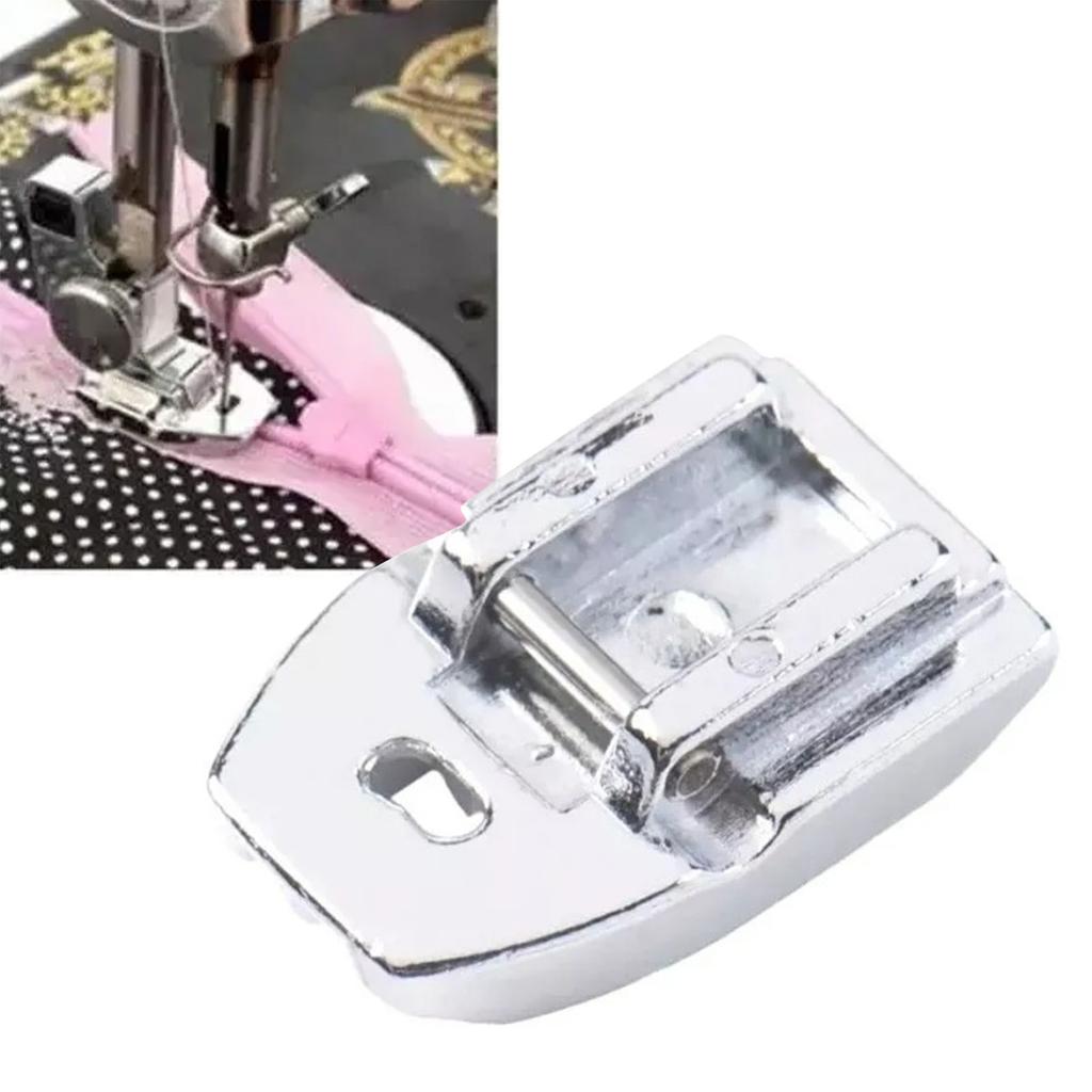Invisible Zipper Foot Universal Stainless Steel Sewing Presser Foot for Household Sewing Machine