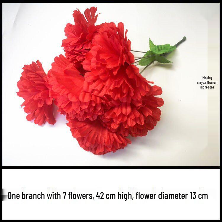 Chrysanthemum Silk Flowers for Qingming Festival Grave Offerings