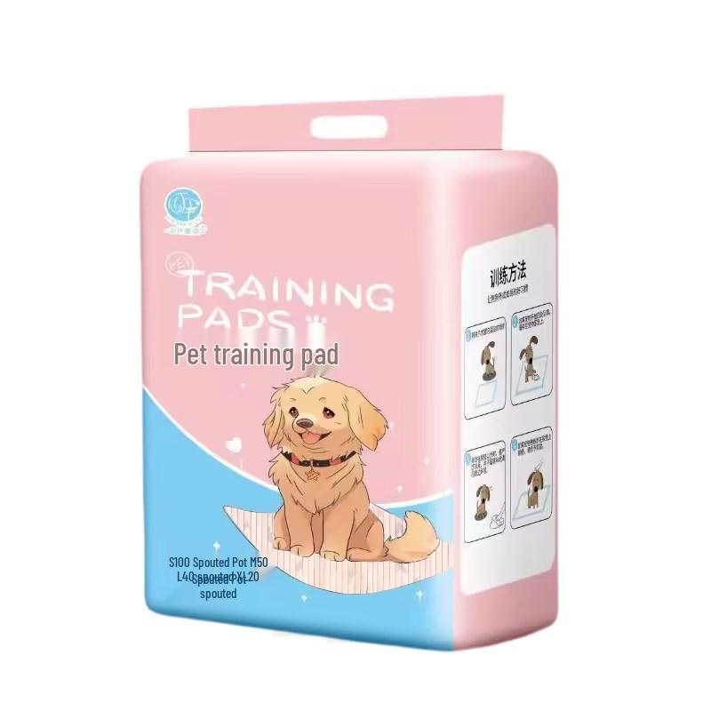 Pet Jiu Fang Thickened Absorbent Dog Urine Pad with Adhesive - Disposable, Colored, Deodorizing, Water Locking.