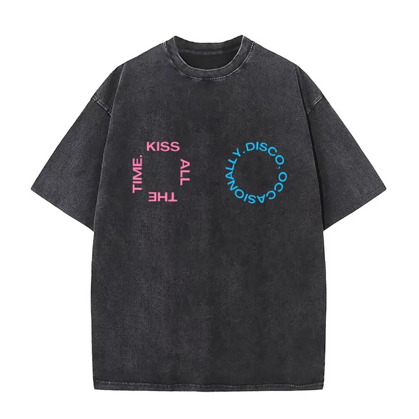 Harry Styles Together Tour 2026 Vintage Washed T-Shirt Men Women Pop Music Fashion Oversized Cotton Casual Streetwear
