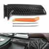 Car Accessories Car Handbrake Brake Handle Cover Trim Brake Handle Cover Brake Lever ABS Plastic Carbon Fiber Black