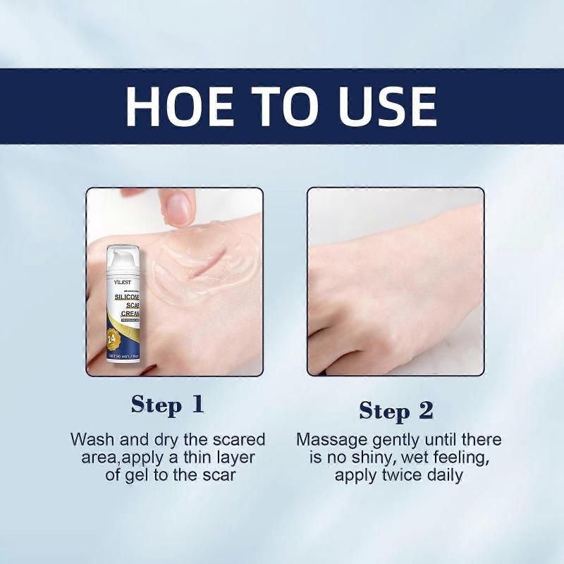 Scar Gel, Advanced Scar Removal Gel, Silicone Scar Cream Scar Gel for Surgical Scars, Resurfacing Scar Gel, Gentle Skin Care