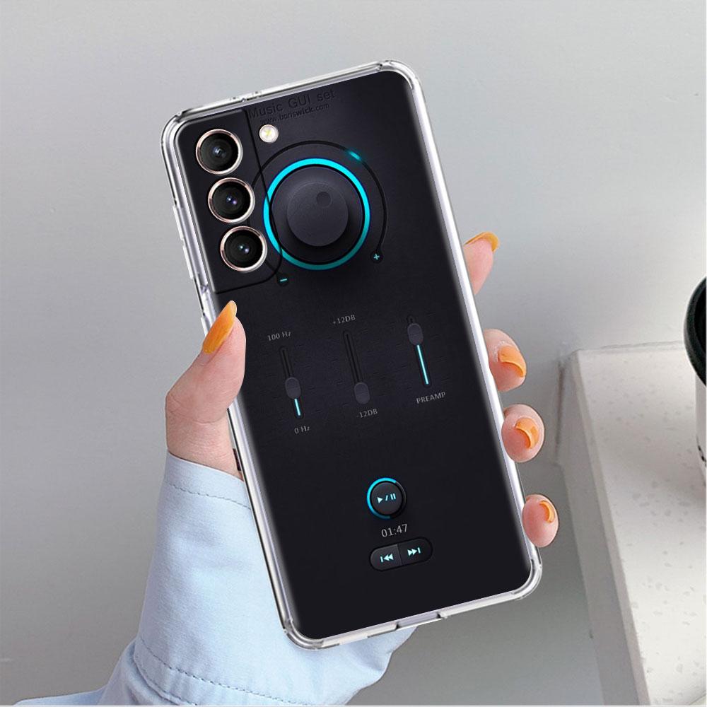 Casetă Audio Vintage Stil Retro Carcasă Transparentă Pentru Samsung Galaxy S22 S20 FE S21 S10 S9 Plus Note 20 Ultra 10 Lite Carcasă Telefon